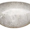 Ondee Vasque à poser ronde en céramique effet marbre gris Sora