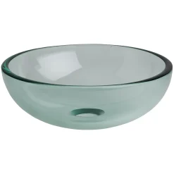 Vasque À Poser|Planète Bain Vasque à poser ronde petit diamètre 31 cm en verre transparent