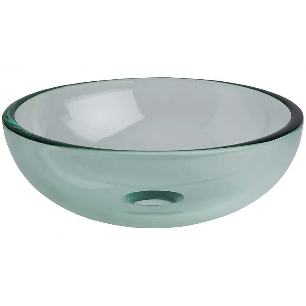 Vasque À Poser|Planète Bain Vasque à poser ronde petit diamètre 31 cm en verre transparent