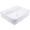 Schulte Vasque À Poser Dara - 60,5 X 47 X 14,5 Cm - Rectangulaire - Blanc