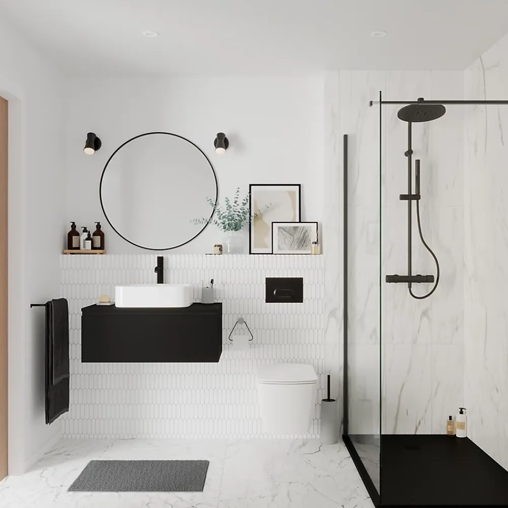 Vasque À Poser|GoodHome Vasque à poser Tekapo en résine blanc