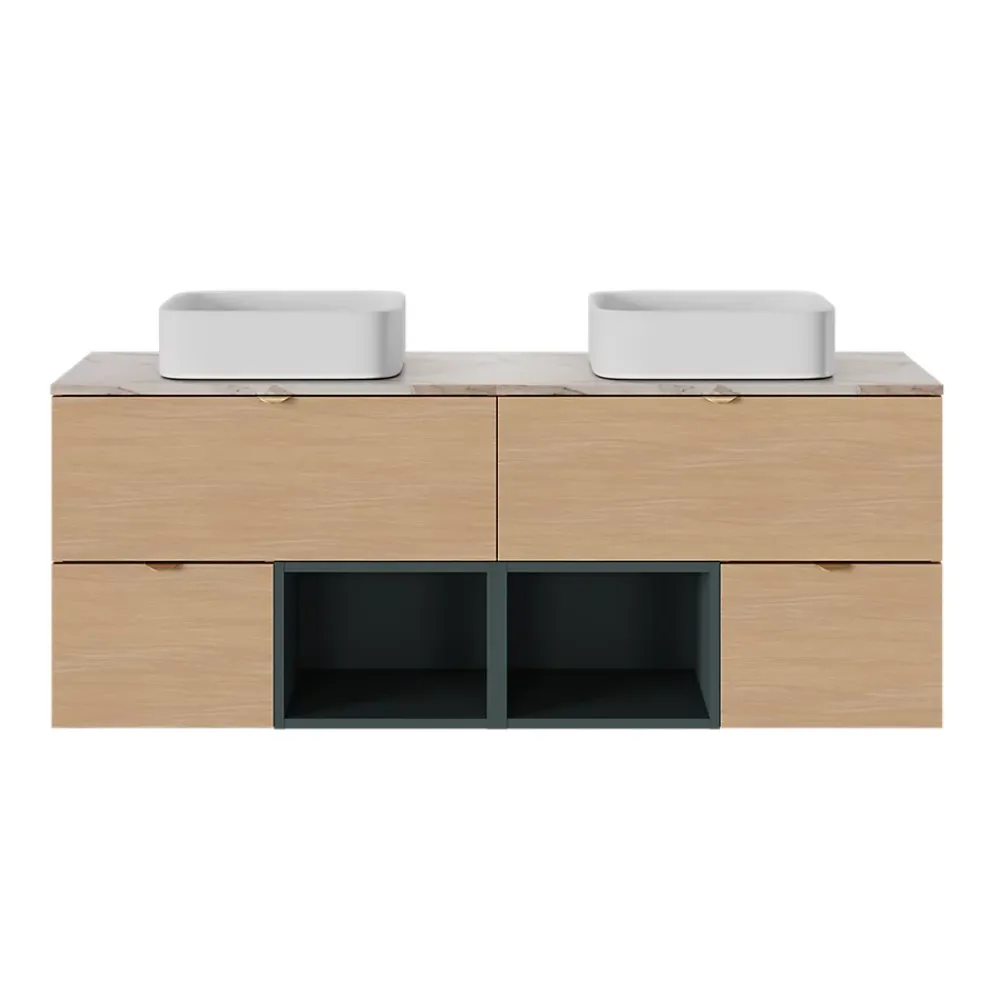 Vasque À Poser|GoodHome Vasque à poser Tekapo en résine blanc