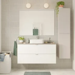 Vasque À Poser|GoodHome Vasque à poser Tekapo en résine blanc