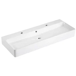Vasque À Suspendre|Homesight Vasque à suspendre rectangulaire céramique blanc Malaga