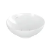 Plan Simple Vasque|Villeroy & Boch Vasque 38 x 38 ronde à poser VILLEROY ET BOCH Loop & Friends non meulé blanche sans trop plein