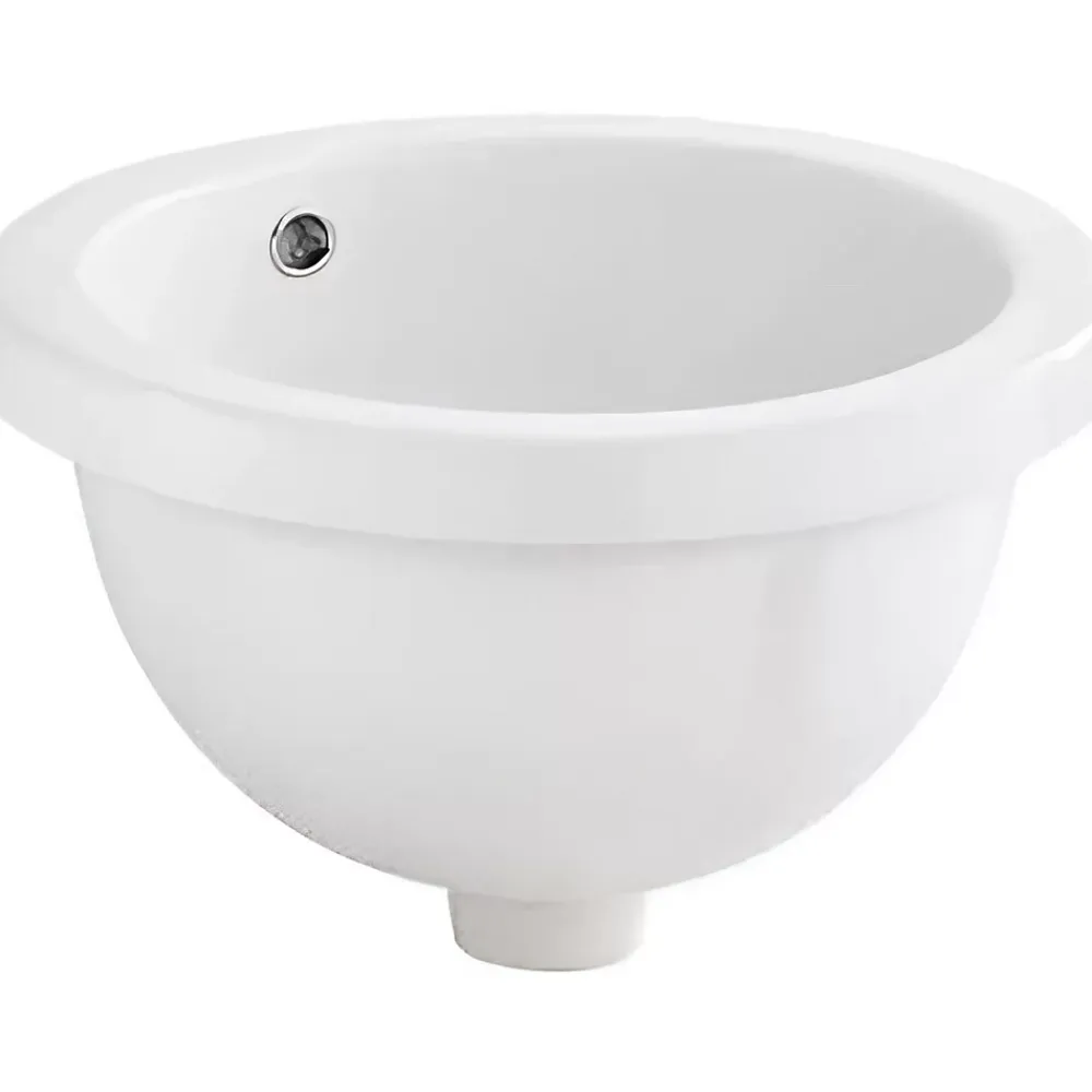 Sanindusa Vasque a encastrer par dessus céramique traditionnelle WCA blanc (compatible avec colonne WCA)