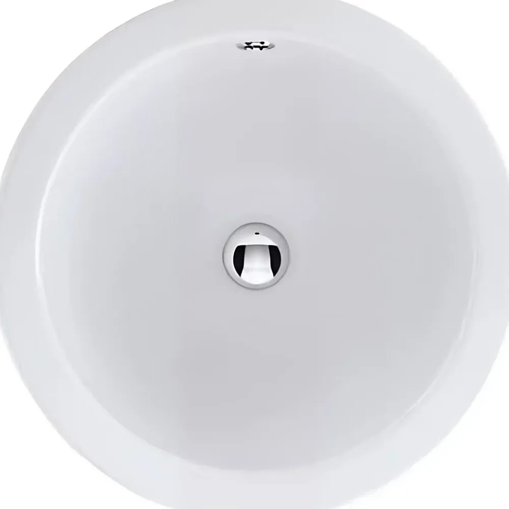 Sanindusa Vasque a encastrer par dessus céramique traditionnelle WCA blanc (compatible avec colonne WCA)