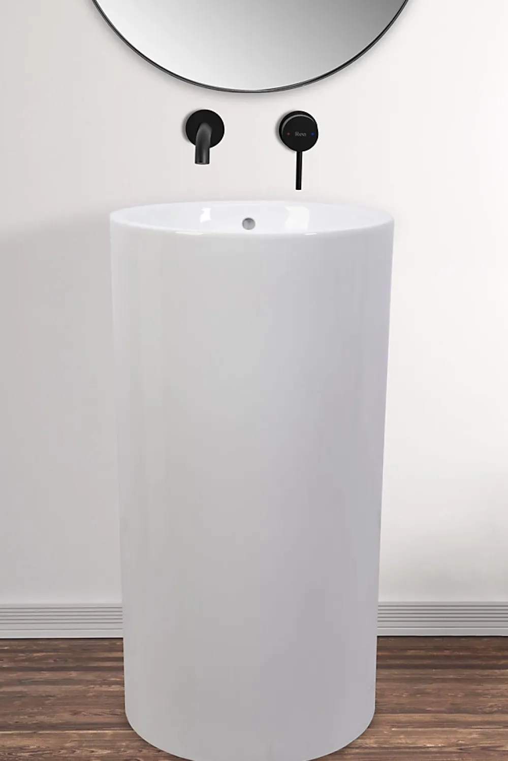 Lavabo|Rea Vasque Autoportante Estera White Round