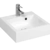 Cuisibane Vasque carrée à poser RESICUB 40 cm - blanc