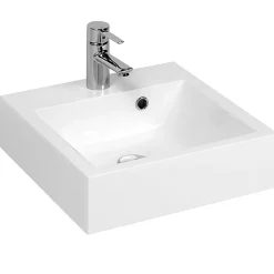 Cuisibane Vasque carrée à poser RESICUB 40 cm - blanc