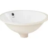 Sanindusa Vasque céramique traditionnelle a encastrer par dessous Arc 46 blanc