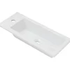 Vasque À Encastrer|Sanindusa Vasque céramique traditionnelle a encastrer par dessus rectangulaire Alicante 600 blanc