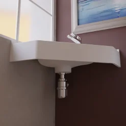 Plan Vasque Lave-Mains|Cuisibane Vasque d'angle suspendue RESIANGLE- 50x50cm