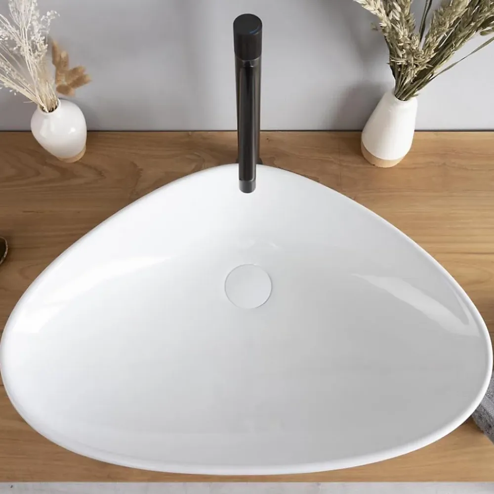 Wanda Collection Vasque en céramique à poser Travis 59cm