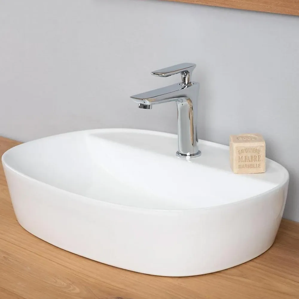 Vasque À Poser|Wanda Collection Vasque en céramique avec plage Bahia 50cm