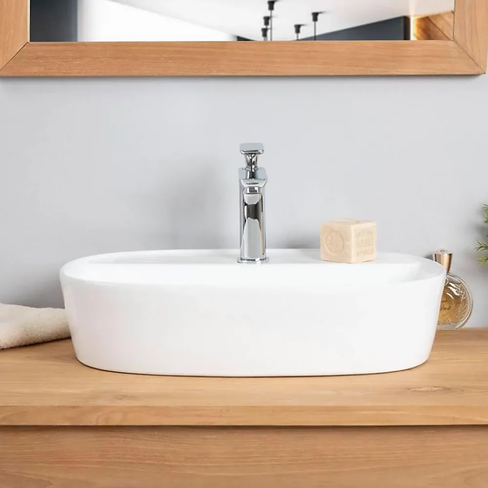 Vasque À Poser|Wanda Collection Vasque en céramique avec plage Bahia 50cm