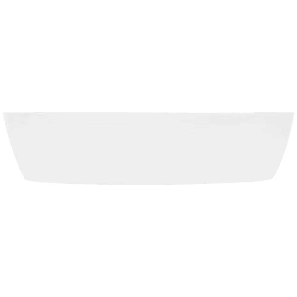 ECD Germany Vasque en céramique blanc avec bonde de vidage pour salle de bain 605x380x140 mm