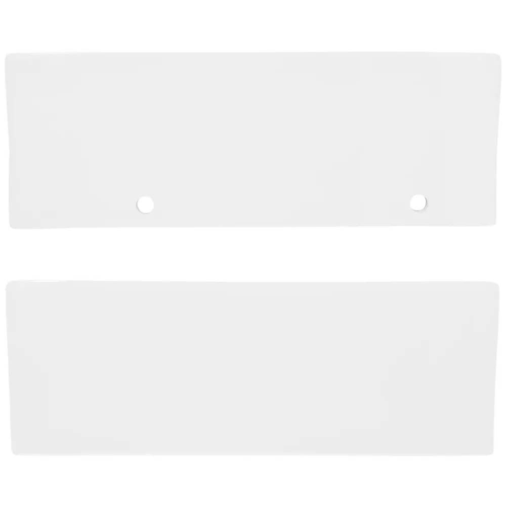 ECD Germany Vasque en céramique blanc avec bonde de vidage pour salle de bain 350x205x125 mm