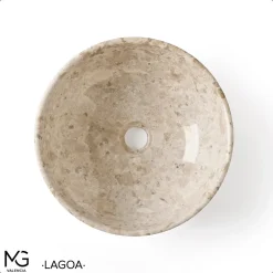 MG Valencia Vasque en marbre naturel LAGOA 35x35x15 cm