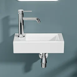 Lavabo|Dileci Vasque lave-mains sortie gauche (36,5x18x9cm) -