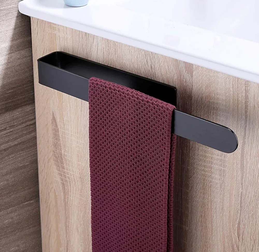Bernstein Vasque murale suspendue design 44x22x10cm en fonte minérale - Sans bonde ni cache, Rangement droite, Sans console, Quartz noir