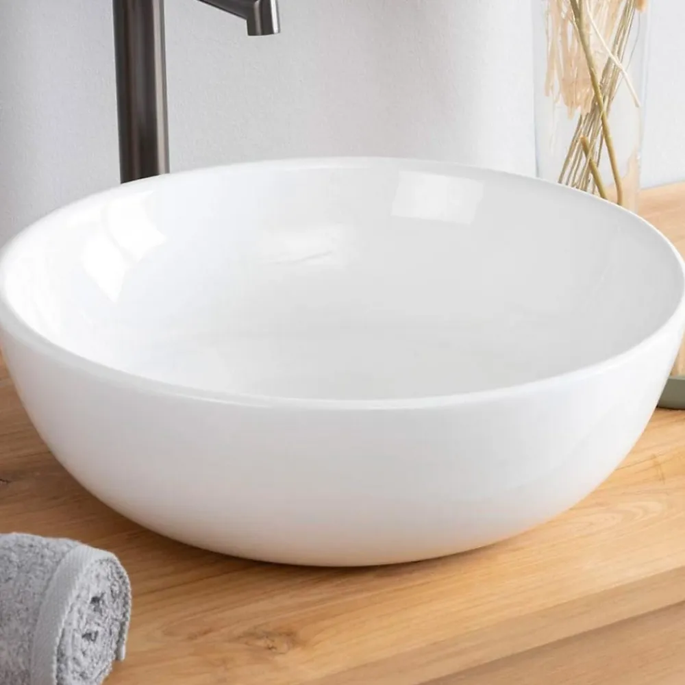 Vasque À Poser|Wanda Collection Vasque ronde en céramique Siam 41cm