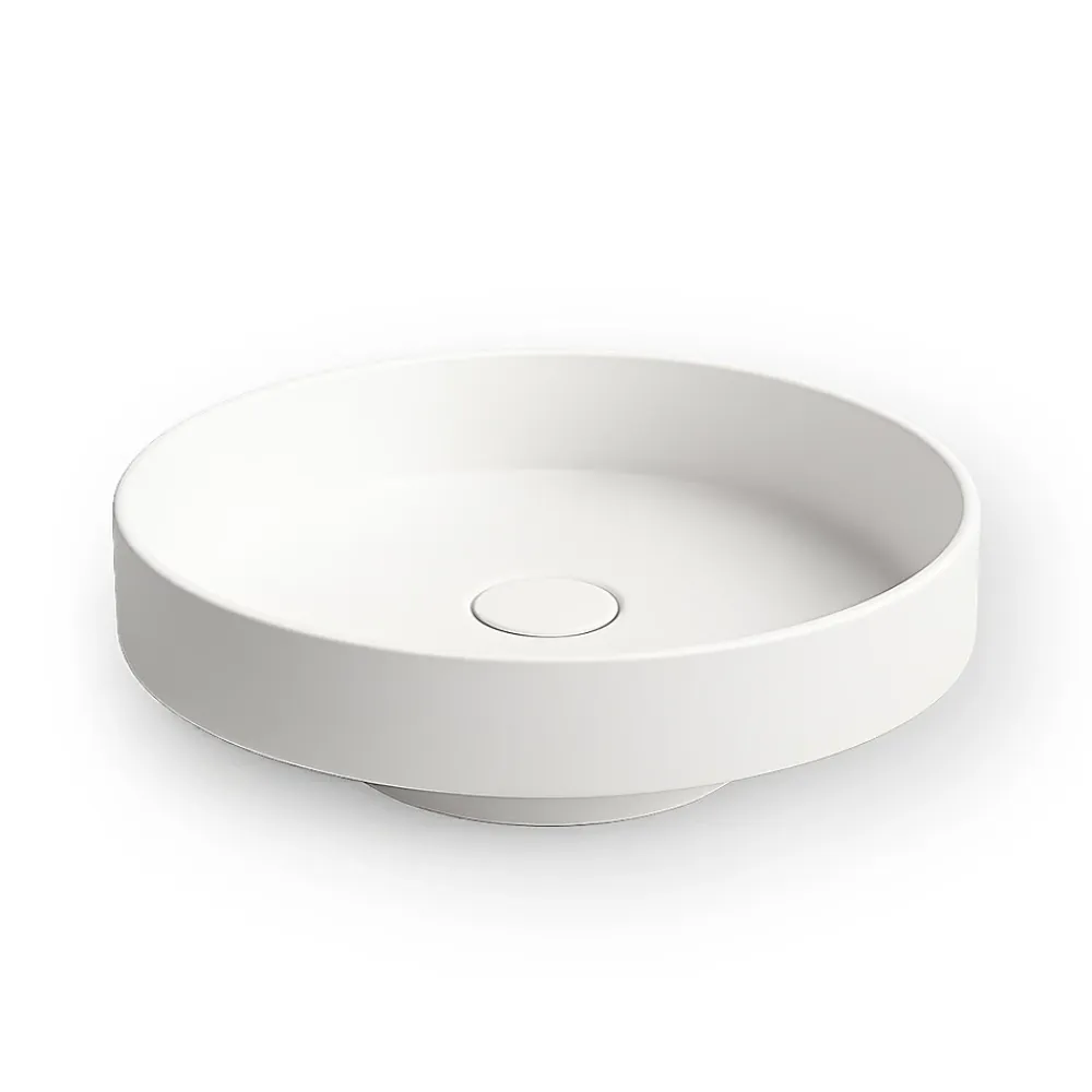 Ambra Vasque semi-encastrée 40 cm en Solid surface - Lucia