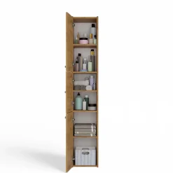 Colonne De Salle De Bains|Topeshop VERONA - Armoire Colonne de salle de bain - 170x30x30 - Meuble rangement salle de bain