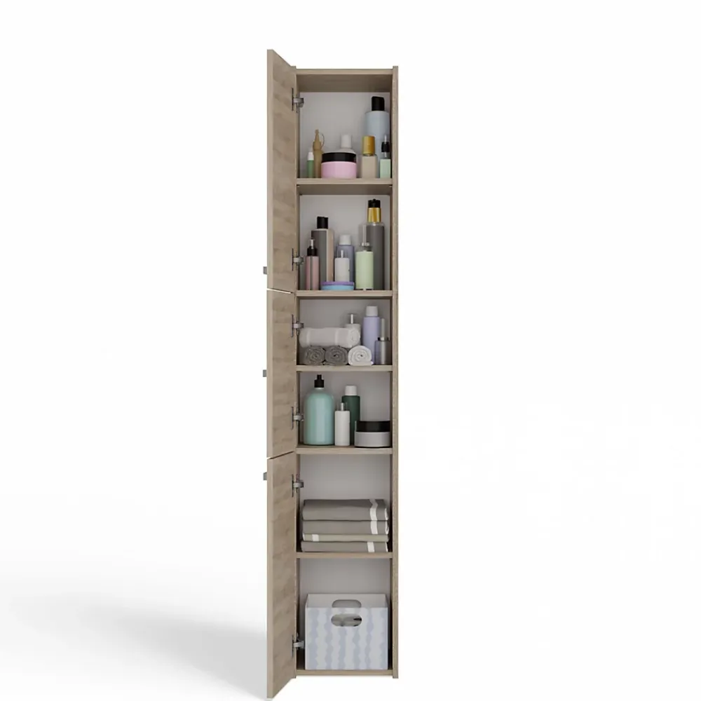 Topeshop VERONA - Colonne de salle de bain 30x30x170 - Meuble salle de bain - Rangement salle de bain - Colonne rangement