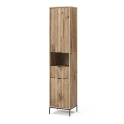 Vicco Armoire de salle de bain Chêne Viking 40x190cm avec porte et tiroir