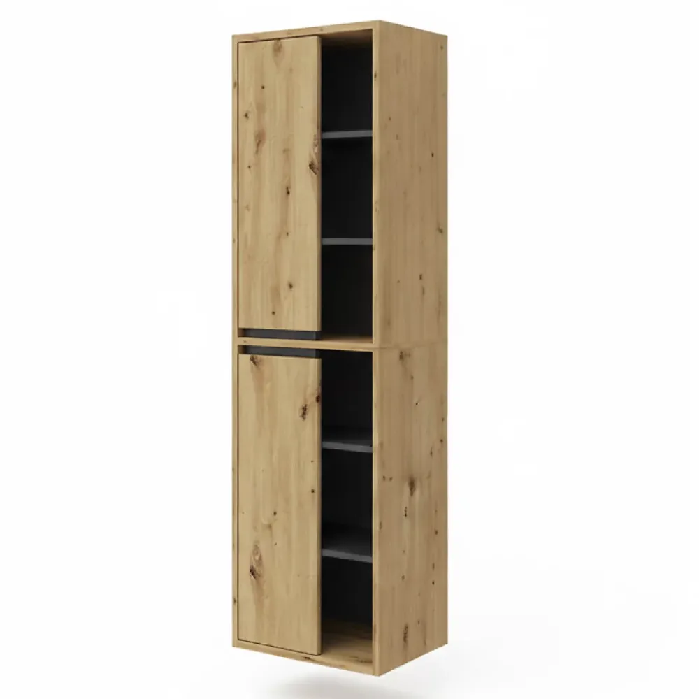Vicco Armoire de salle de bain Chêne Artisan 50x170cm