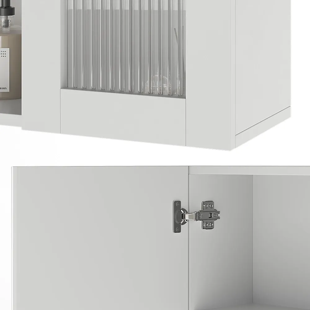 Vicco Armoire de toilette Blanc 60x50cm avec miroir