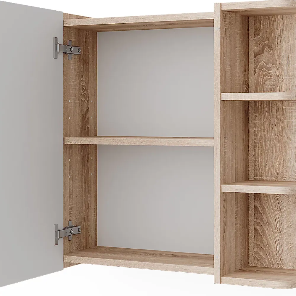Armoire De Toilette|Vicco Armoire de toilette Sonoma 62x64cm
