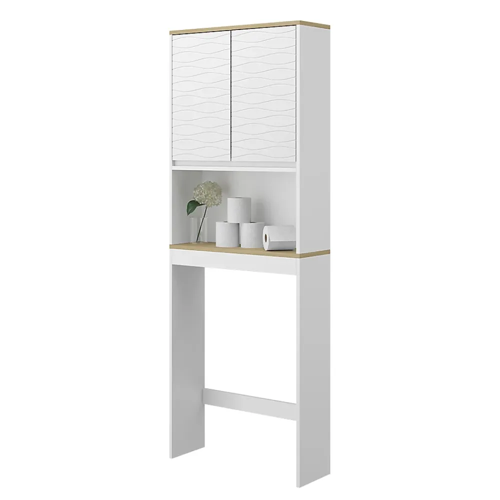 Meuble Wc|Vicco Armoire de toilette Blanc 60x163cm