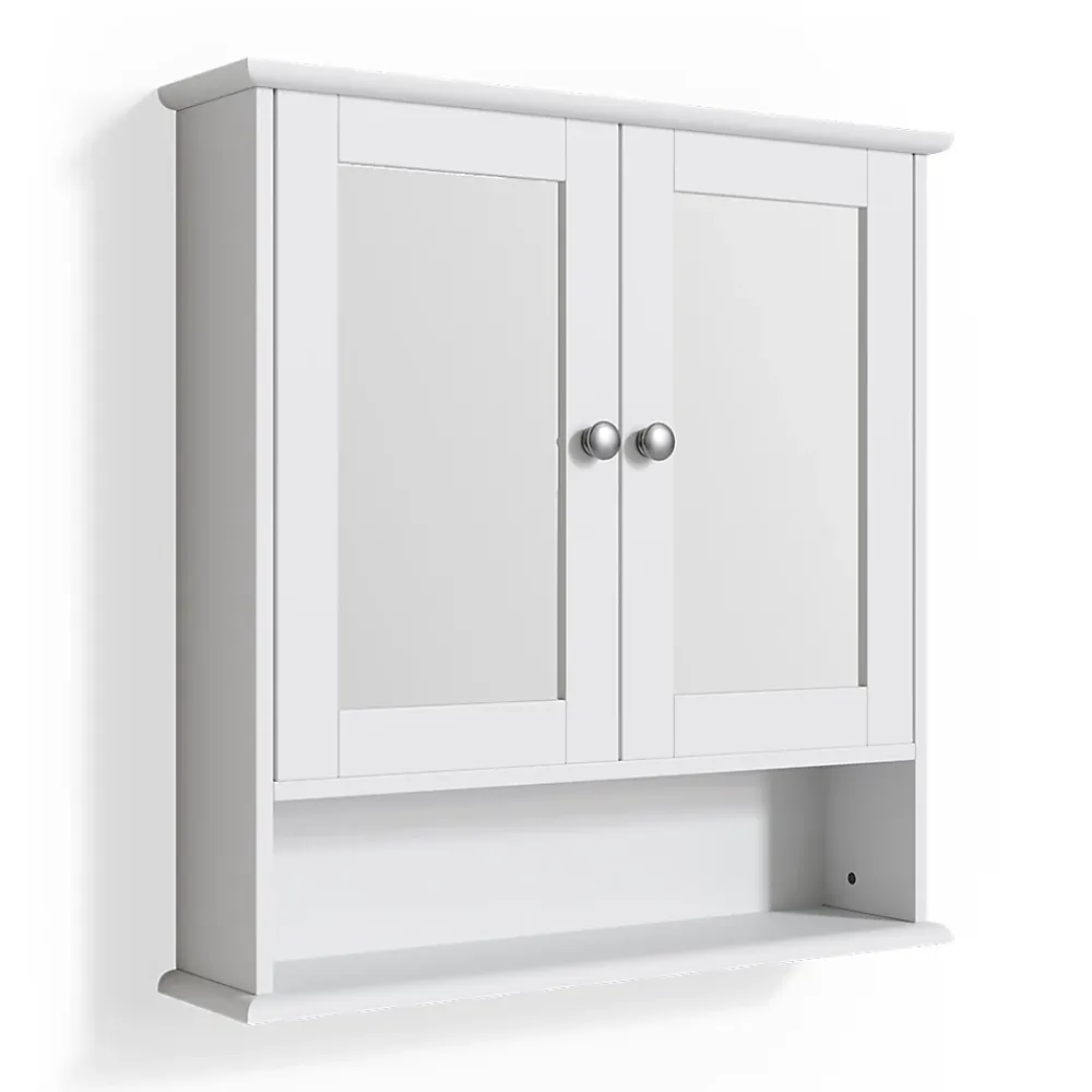 Armoire De Toilette|Vicco Armoire de toilette Blanc 56x58cm