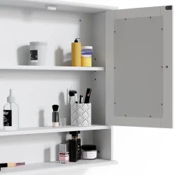 Armoire De Toilette|Vicco Armoire de toilette Blanc 56x58cm