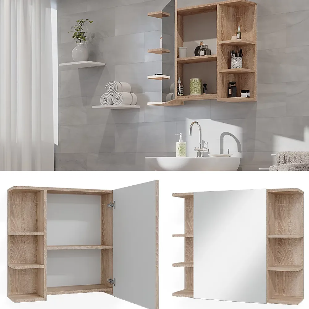 Vicco Armoire de toilette Sonoma 79.6x64cm