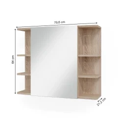 Vicco Armoire de toilette Sonoma 79.6x64cm