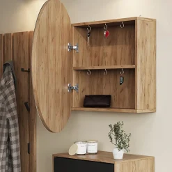 Vicco Armoire de toilette Chêne de force doré 70x70cm avec 2 compartiments