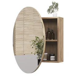 Vicco Armoire de toilette Chêne de force doré 70x70cm avec 2 compartiments