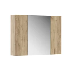Vicco Armoire de toilette Chêne de force doré 80x59.2cm avec des étagères