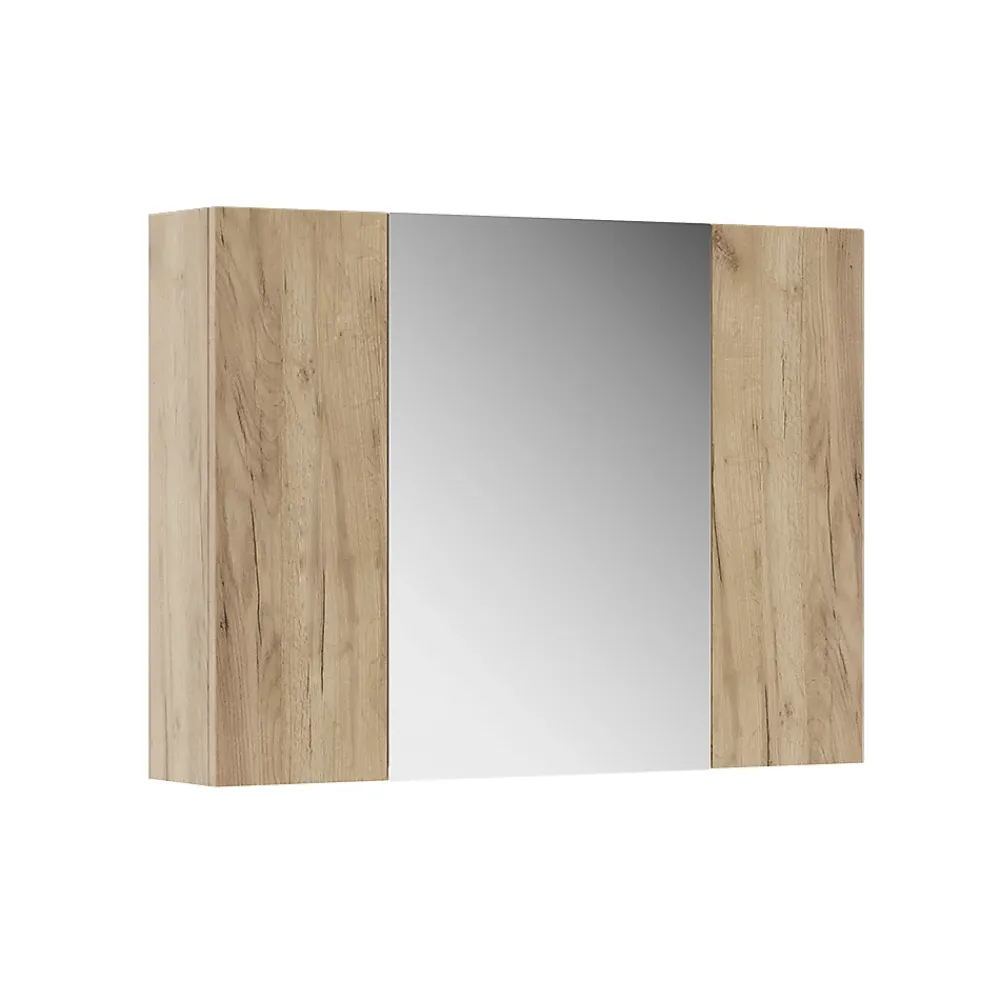 Vicco Armoire de toilette Chêne de force doré 80x59.2cm avec des étagères