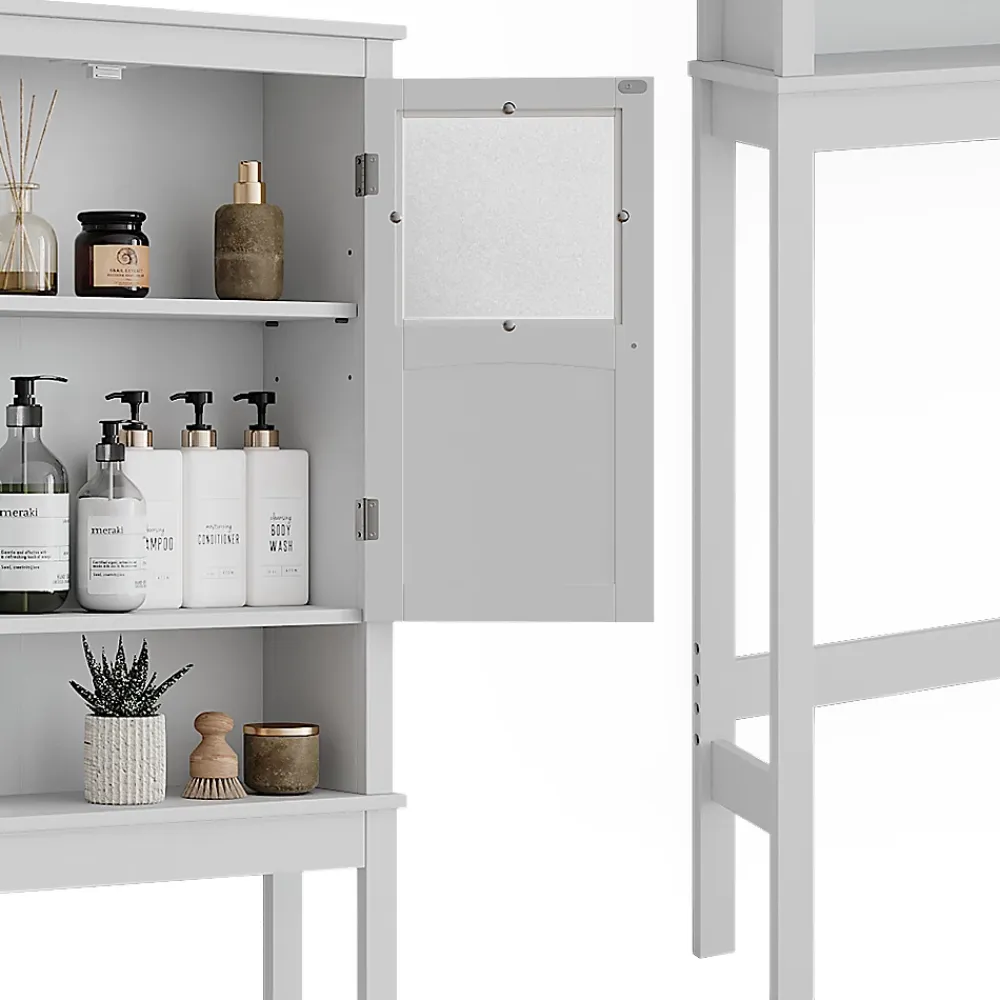 Meuble Wc|Vicco Armoire de toilette Blanc 69x171cm