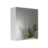 Vicco Armoire de toilette Blanc/Artisan 60x67cm avec étagère réglable en hauteur