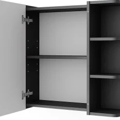 Armoire De Toilette|Vicco Armoire de toilette Anthracite 62x64cm