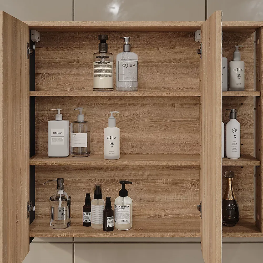Vicco Armoire de toilette Sonoma/Anthracite 80x75cm