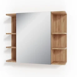 Armoire De Toilette|Vicco Armoire de toilette Chêne de force doré 79.6x64cm