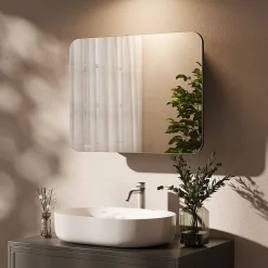 Vicco Armoire de toilette Anthracite 65x50cm avec des étagères