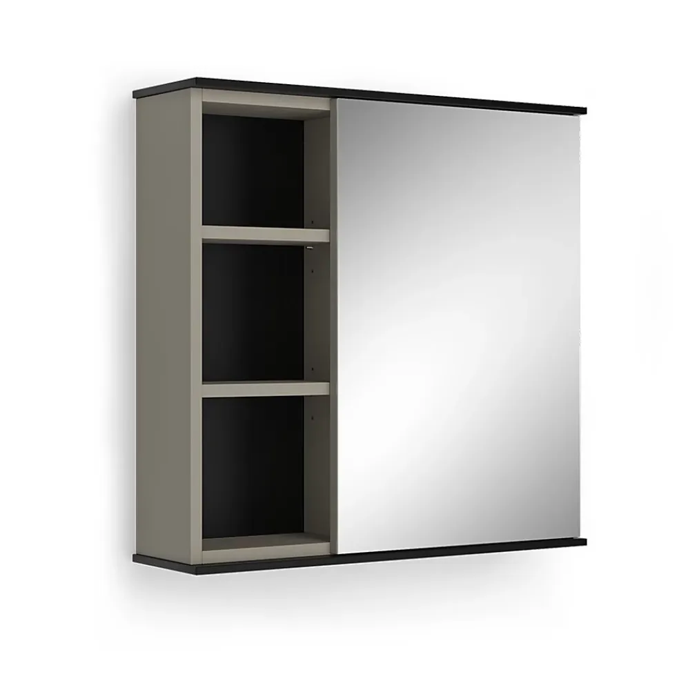 Vicco Armoire de toilette Grège 60x60cm avec miroir