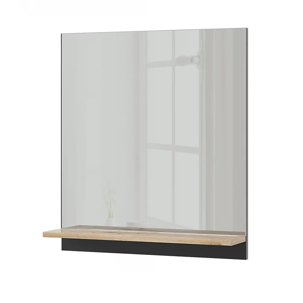 Armoire De Toilette|Vicco Armoire de toilette Anthracite 60x67cm avec étagère